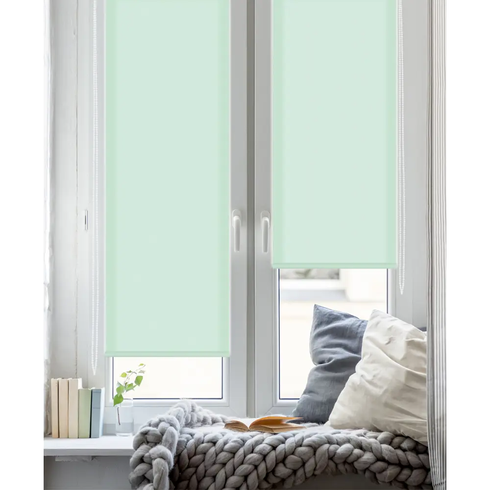 Штора рулонная Stars 50x160 см бирюзовая GARDEN STLM-2200506 - Вид №4