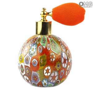 2396 ORIGINALMURANOGLASS Флакон для духов с распылителем из муранского стекла с золотом  см