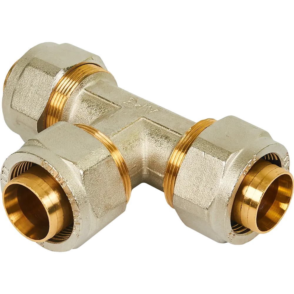 Тройник Stout 32 мм латунь SFS-0009-000032 82306080 STLM-2132386 