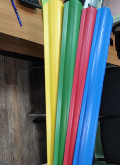 Штакетник пластиковый жёлтый RAL 1003 ГеоПластБорд GPBST-160 - Вид №8