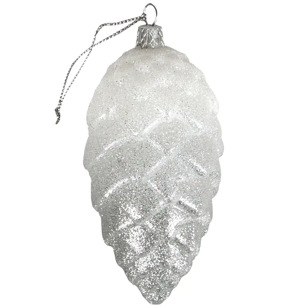 82279171 Украшение новогоднее «Шишка», 5 см, пластик, цвет серебро STLM-1536218 Santreyd  - Вид №3