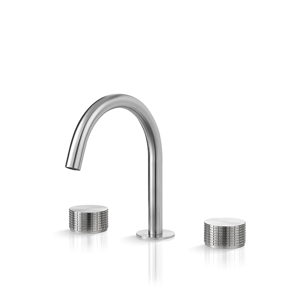 Смеситель на три отверстия для умывальника с изливом KRO201 linki 