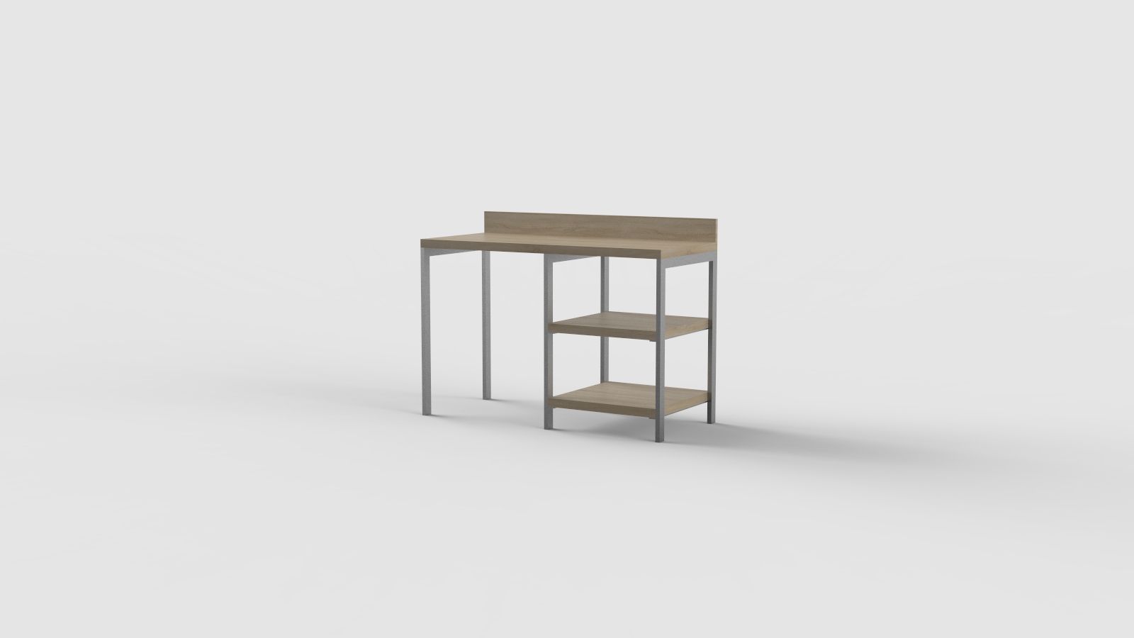 Прямоугольный стол с полками для контракта Mobilspazio ARCH-00076414 - Вид №43