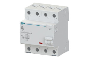 16305047 Устройство защитного отключения серия LFN, 3p+N, 40А, 30мА, тип AC, PI: LFN-40-4-030AC 42419 OEZ