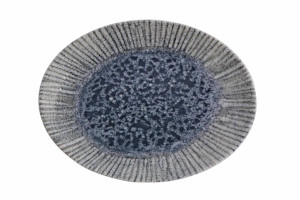 92725957 Блюдо овальное Iris Grey POR1049, 21 см STLM-0542899 PORLAND