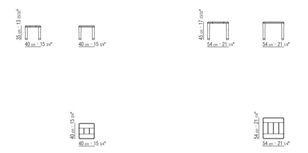 Квадратный садовый столик в ироко Flexform Kobo Outdoor ARCH-00077176 - Вид №3