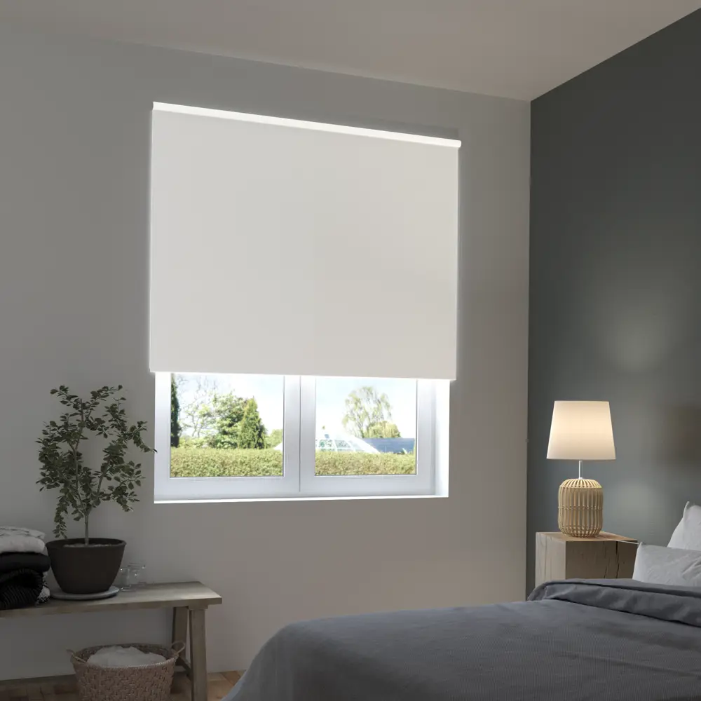Штора рулонная блэкаут Inspire Santos 160x175 см белая White 0 STLM-2157576 - Вид №8
