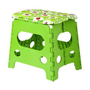 91144764 Табурет садовый складной 32 см х 26 см х 32 см пластик зеленый STOOL LADYBUG STLM-0499087 VIGAR