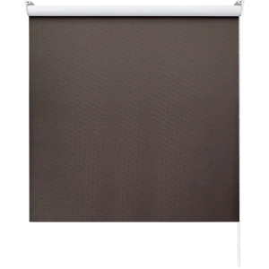 Штора рулонная блэкаут Ромб 120x175 см коричневая