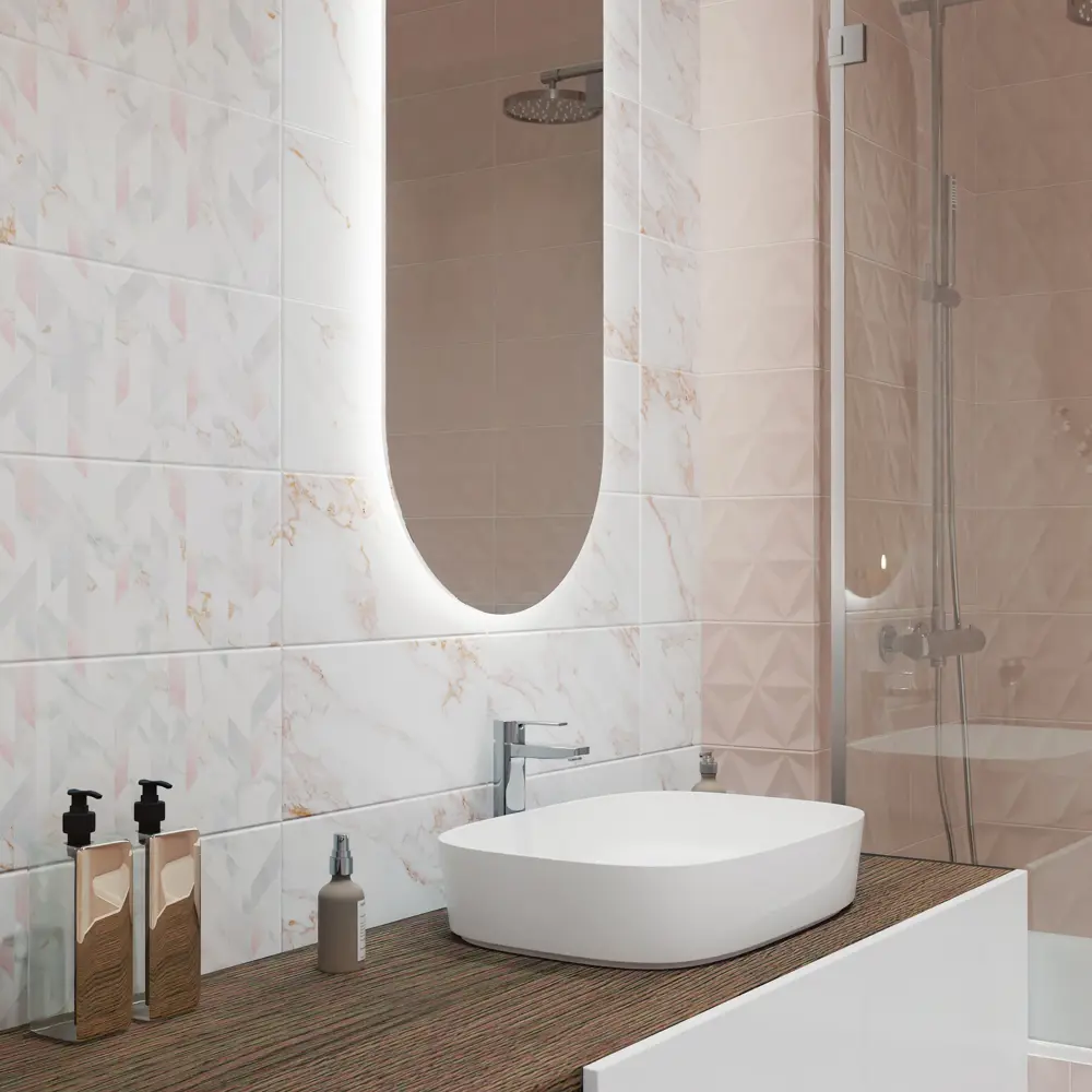 KREAFORTA Mersey Calacatta - настенная плитка с мраморным эффектом 20×40 см 89405690 STLM-1573375