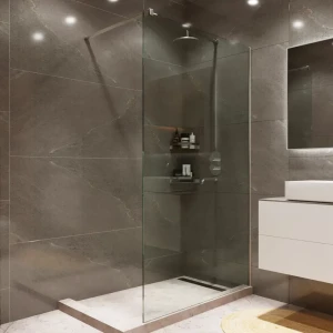 89372142 Душевая перегородка Mebelvann 120x200 см хромированный профиль прозрачное стекло STLM-1393753