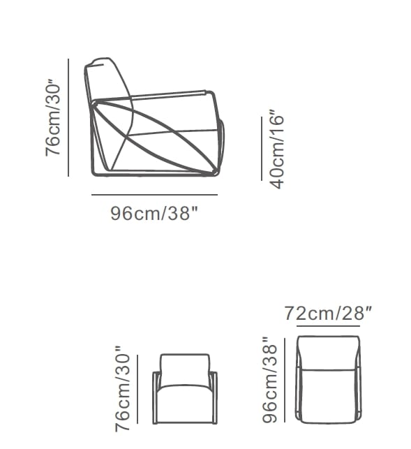 Кожаное кресло с подлокотниками CAMPO DE' FIORI YVOIRE ARCH-00088513 - Вид №10