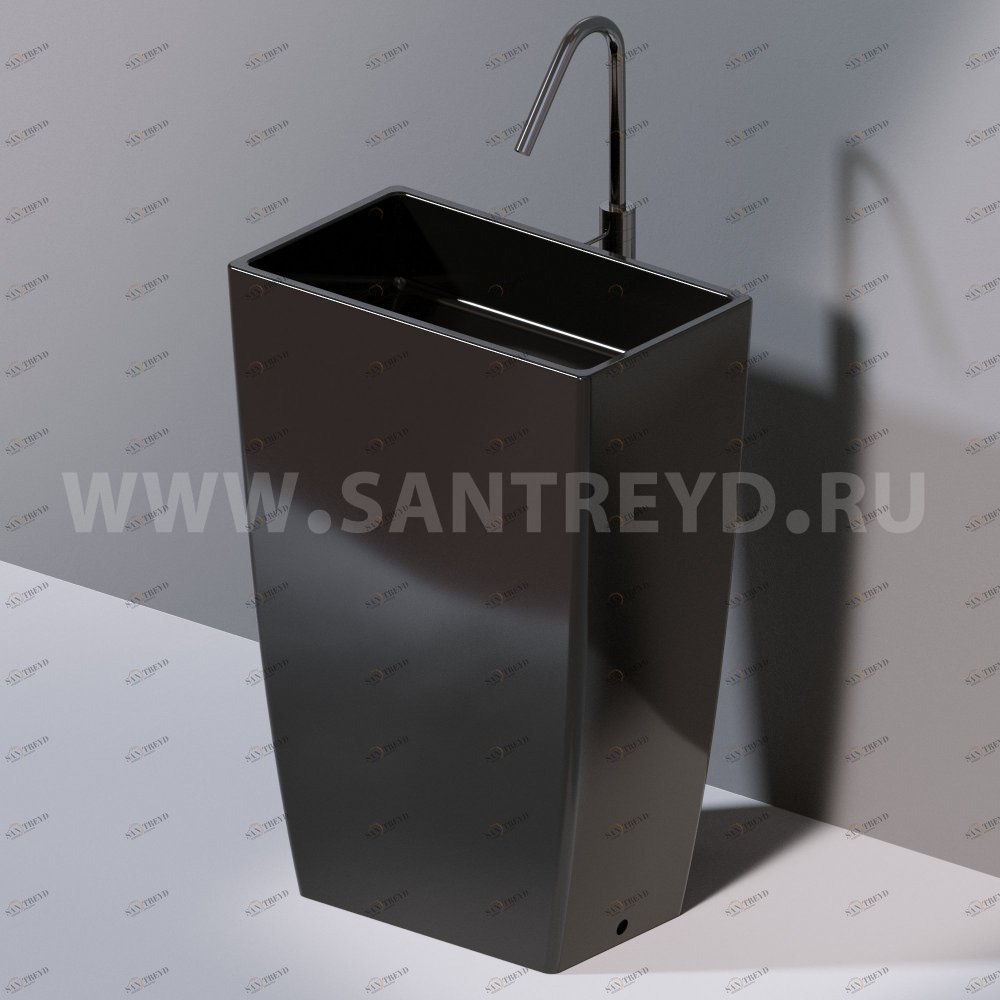 L110104 Напольная раковина стоящая прямоугольная A. e T. Italia Tower AeT ITALIA