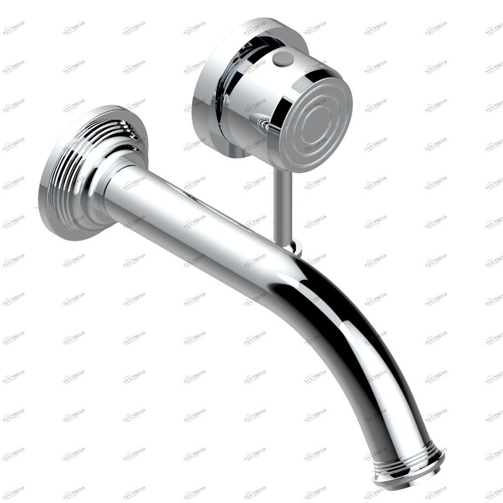 U9H-6541B Trim only for Built-in basin mixer with spout (two x 1/2'' inlets and one 1/2'' outlet), without waste Thg-paris West coast с ручками-рукоятками с белым ониксом Хром U9H 6541B A02 CAT.A