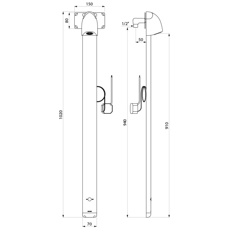714910 Душевая панель SPORTING MIX 2 SECURITHERM DELABIE  - Вид №1