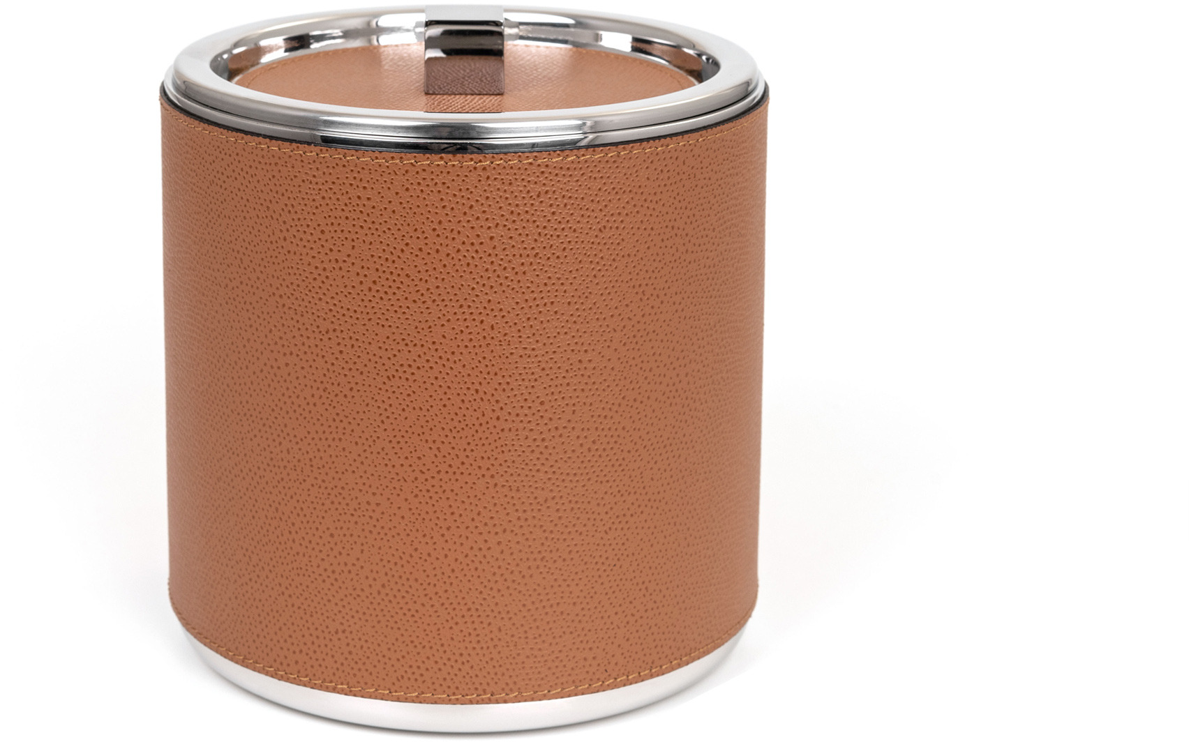 Ведро для льда - Ø 15XH17 см / зернистая кожа_coffee
