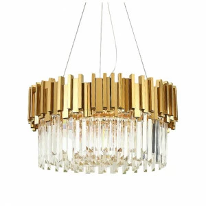 Люстра стеклянная 40х60 см золотая Barclay BRCH9801 DELIGHT COLLECTION ДИЗАЙНЕРСКИЕ 00-3883105 Золото;прозрачный