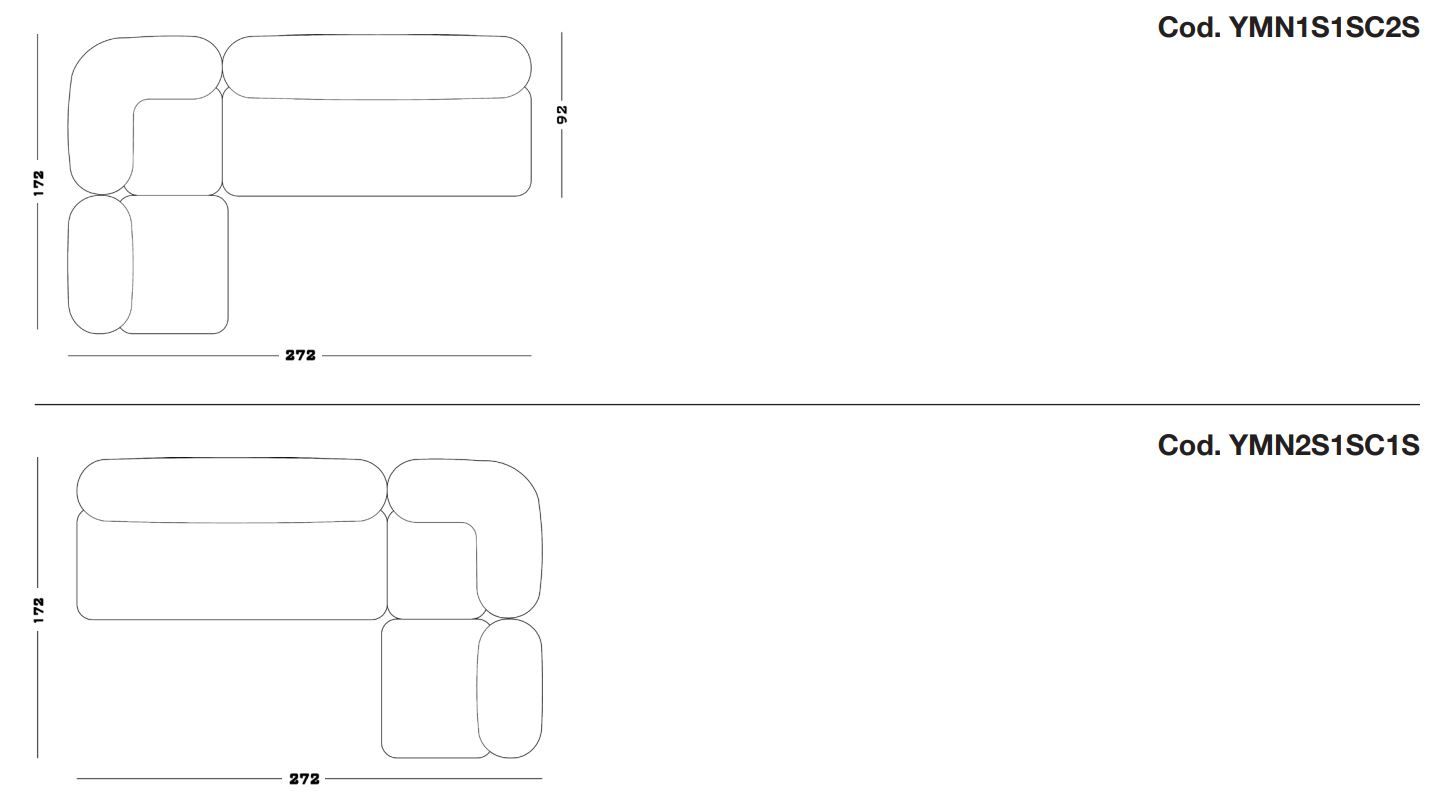 Секционный диван из ткани Secolo Yemeni ARCH-00151378 - Вид №3
