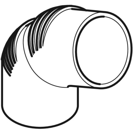 GEBERIT 308.885.14.1 Отвод удлиненный Geberit Silent-db20  - Вид №1