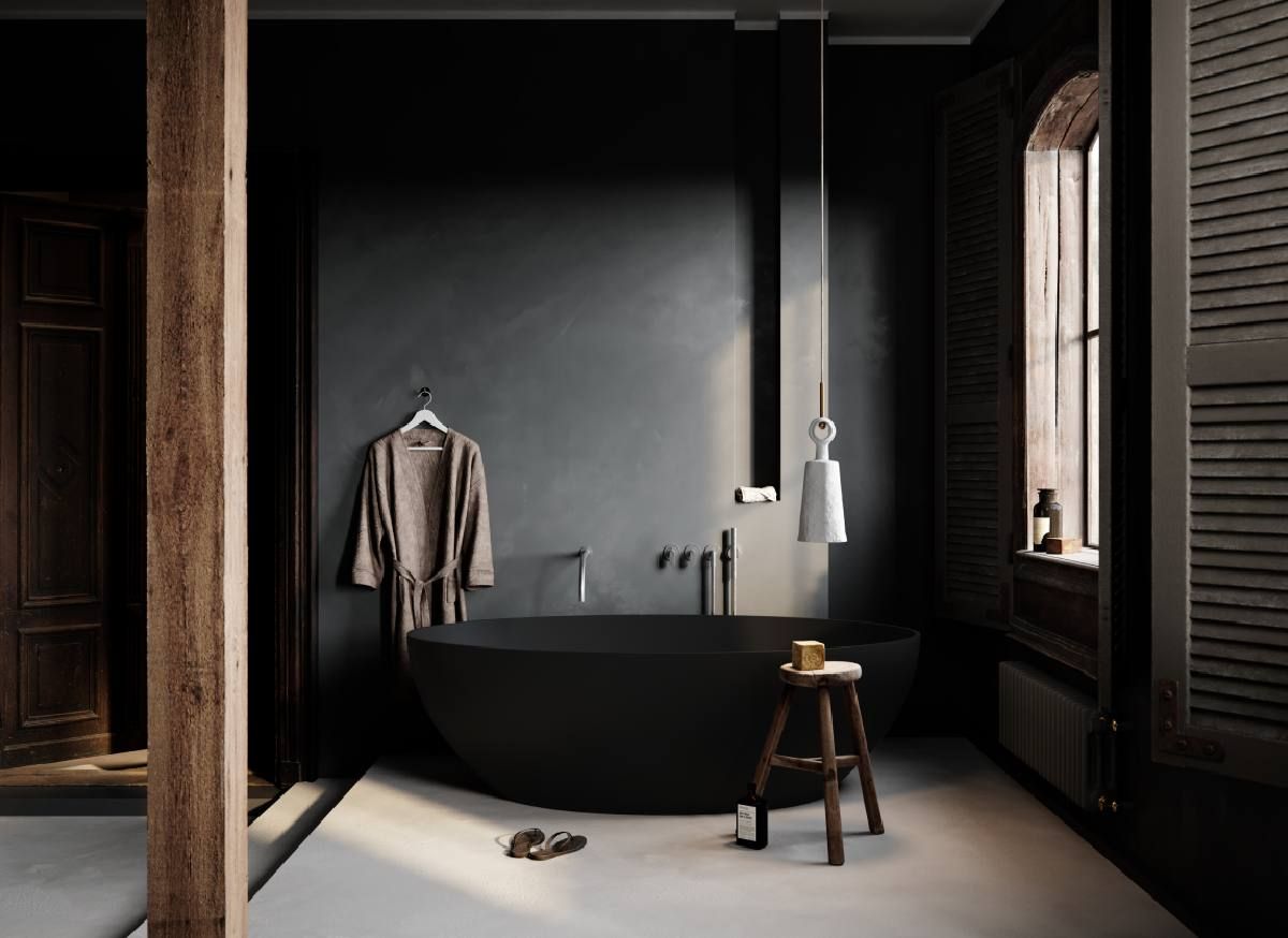 2-местная ванна с твердой поверхностью в центре комнаты COCOON Maison ARCH-00098919 - Вид №2