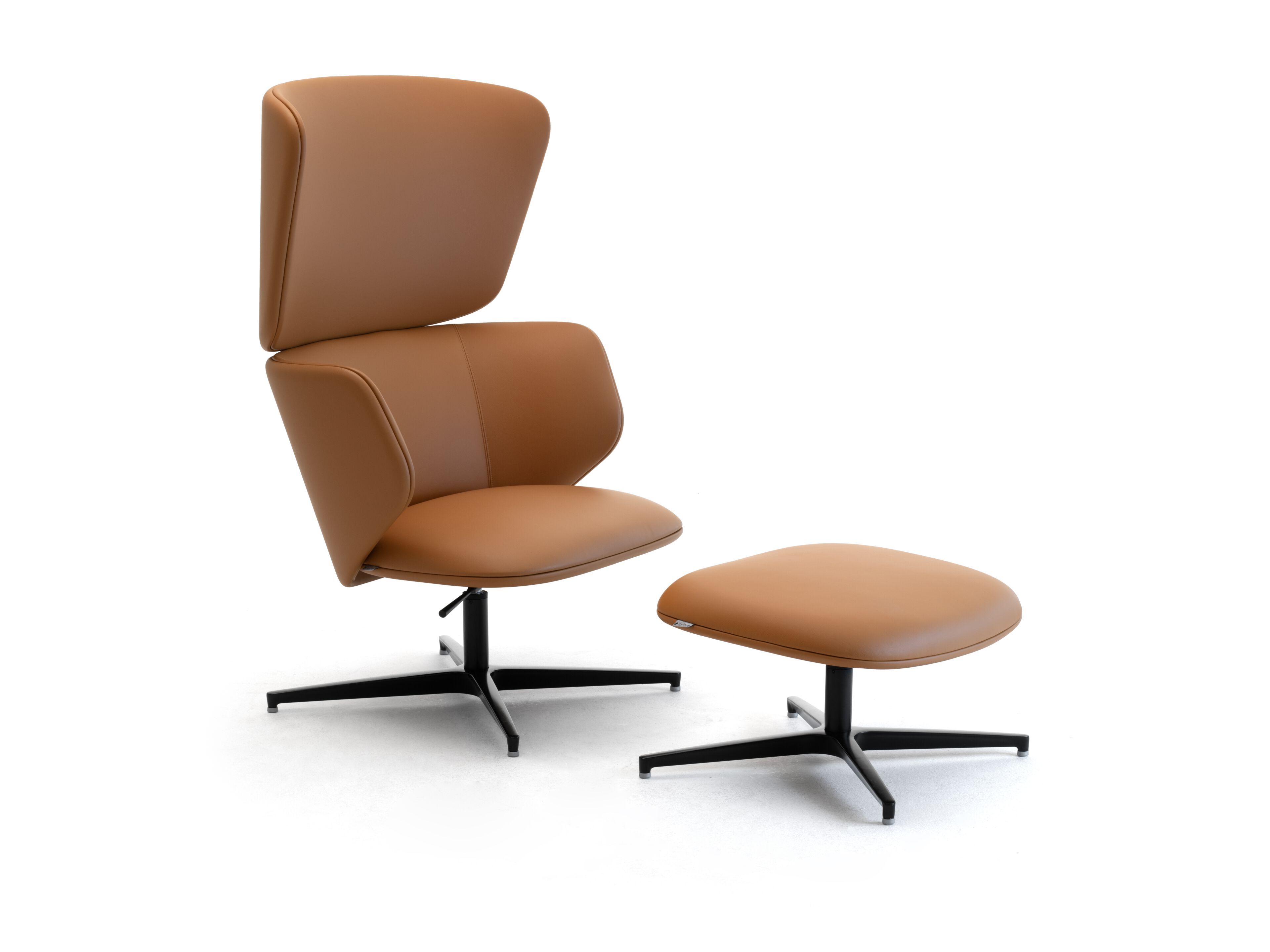 Кожаная вращающаяся спицевая подставка для ног Leyform Alisè Lounge ARCH-00087840 - Вид №3