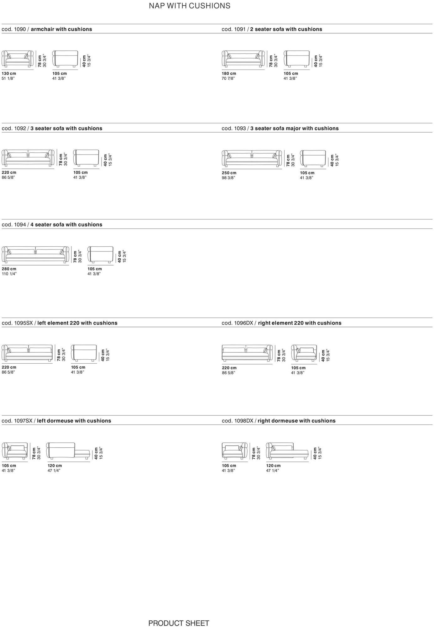 La Cividina Диван из ткани с шезлонгом Nap sun-id-1375297 - Вид №10
