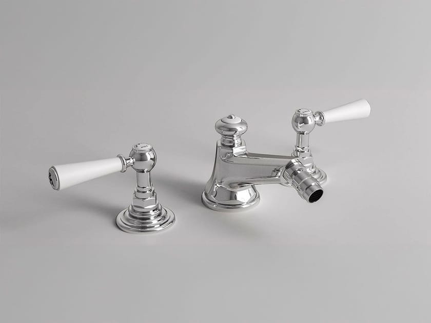 Смеситель для биде с 3 отверстиями для пола с отдельными розетками Park Avenue Astaire ARCH-00059926