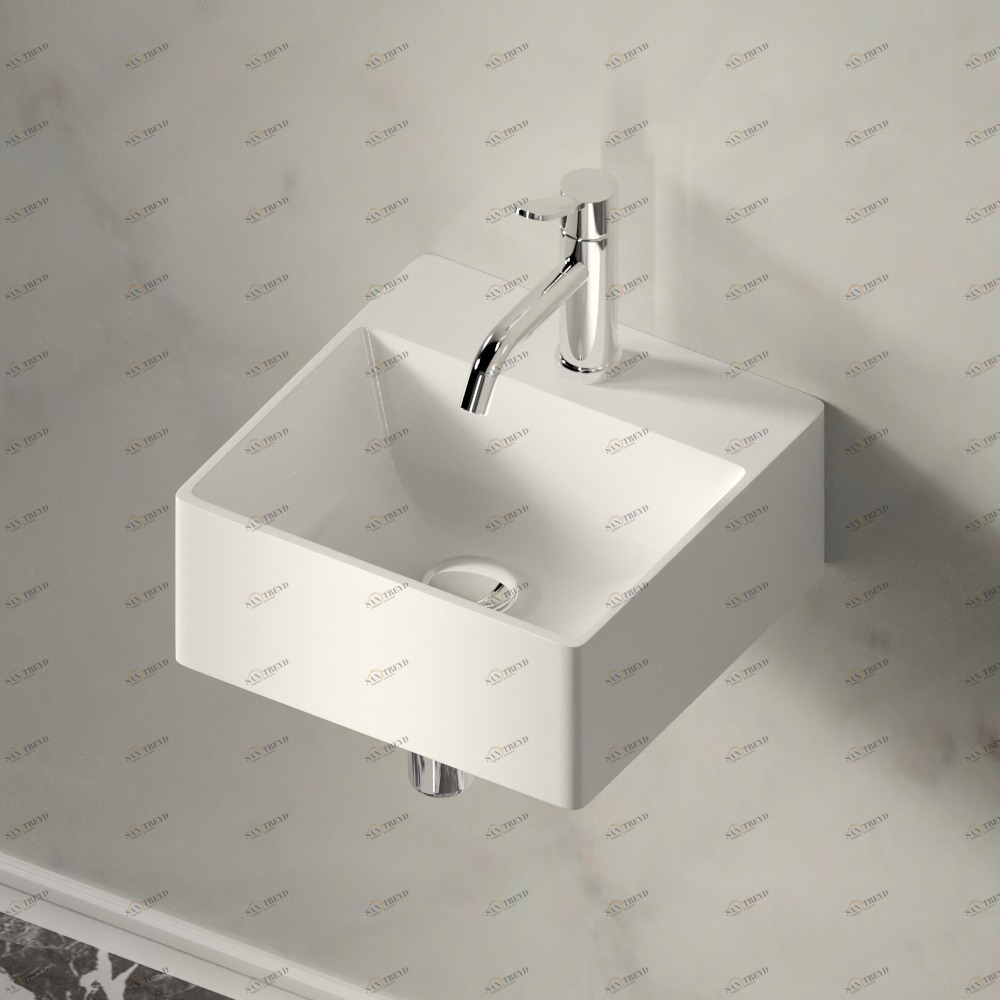 ACER09941RZEXMAR Подвесная раковина настенная квадратная Agape  белая 