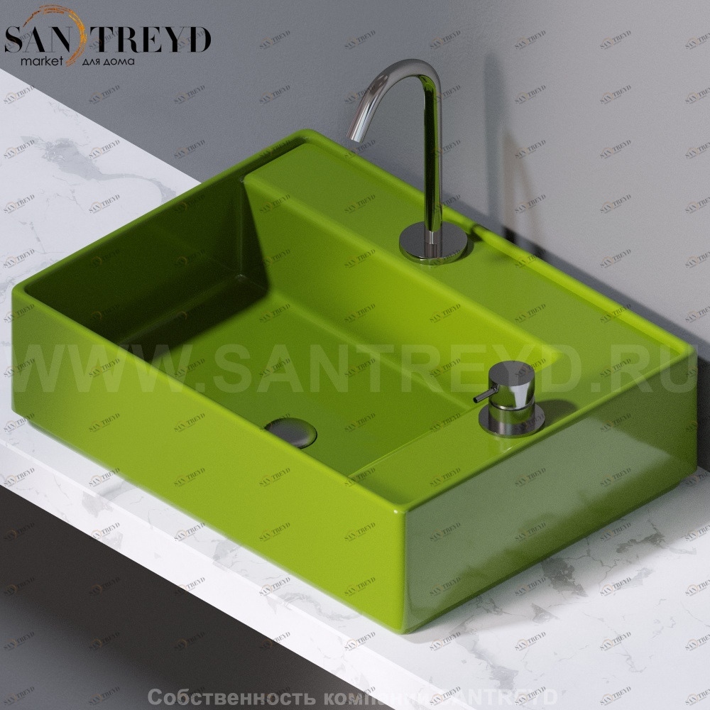 L640121 Накладная раковина на столешницу  прямоугольная A. e T. Italia Fly AeT ITALIA