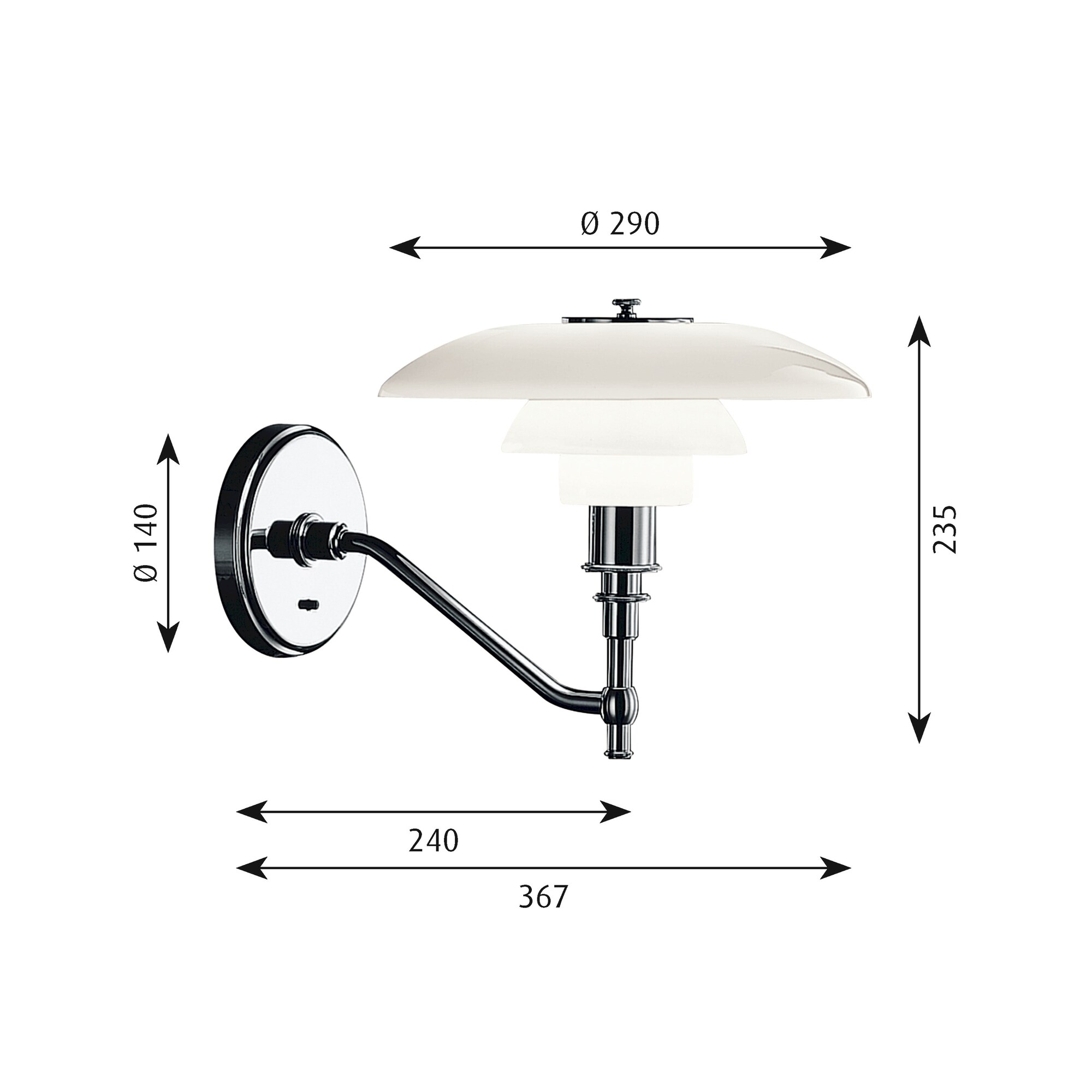 Бра / PH 3/2 Wall Louis Poulsen sun-id-373325 - Вид №3