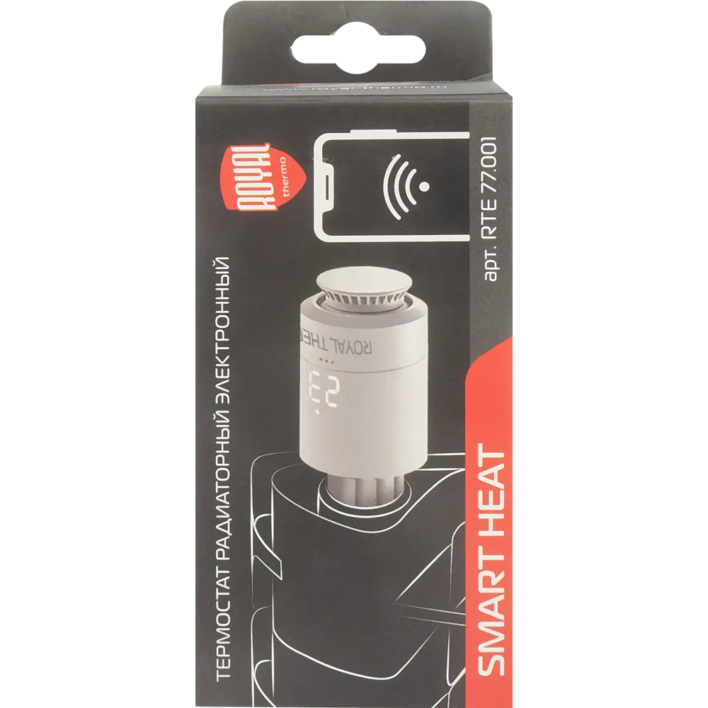 84335010 Термостатическая головка жидкостная Royal Thermo Smart Heat M30x1.5 белая STLM-0048520  - Вид №1