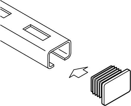 6566001 BIS Заглушки для профиля защита для торцов профиля walraven  - Вид №1