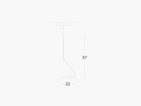 Регулируемая металлическая светодиодная подвесная лампа ZAVA ARCH-00061015 - Вид №1