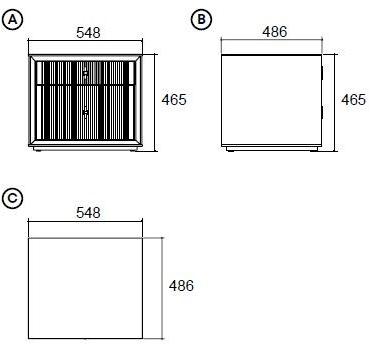 Enza Home Прямоугольная тумбочка из мдф с ящиками Astoria sun-id-1475178 - Вид №2