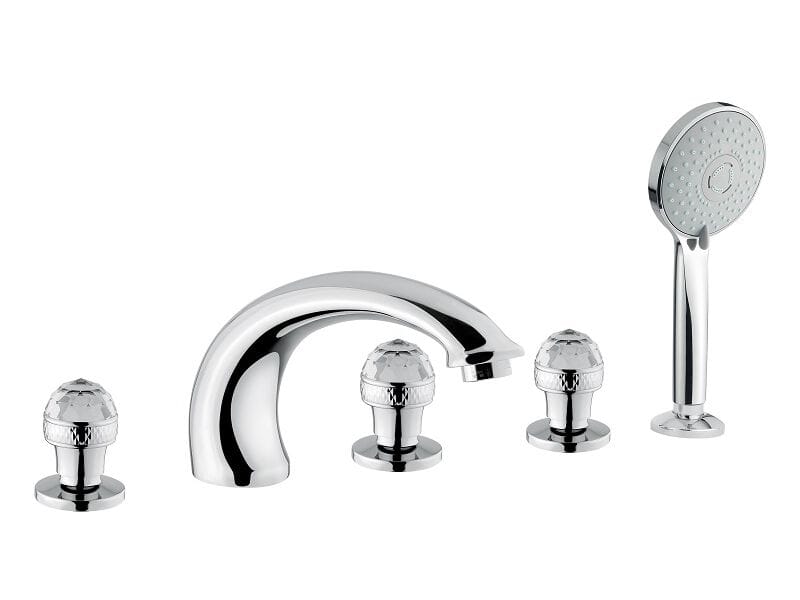 Хромированный латунный кран с 5 отверстиями Bugnatese Axo ARCH-00106385