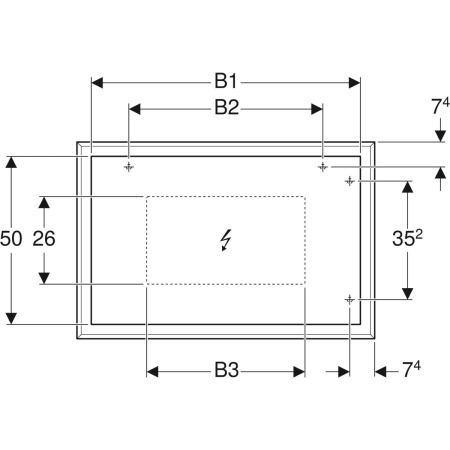 500.572.JI.1 Зеркало с подсветкой Geberit Citterio Geberit  - Вид №3