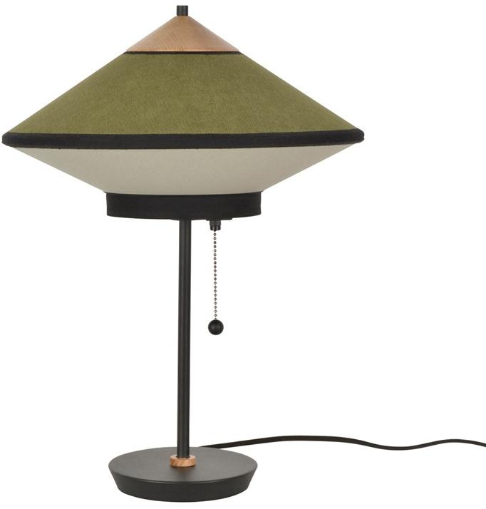 Forestier Прикроватная лампа с бархатным и льняным абажуром Cymbal sun-id-1445935 - Вид №2