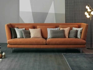 Bonaldo Мягкий диван со съемным чехлом из ткани Lars