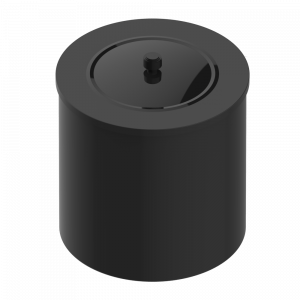 A2N-712CL WASTE BASKET WITH COVER Diameter : 200 mm Thg-paris Mossi со светлым хрусталём Покрытие PVD бронза