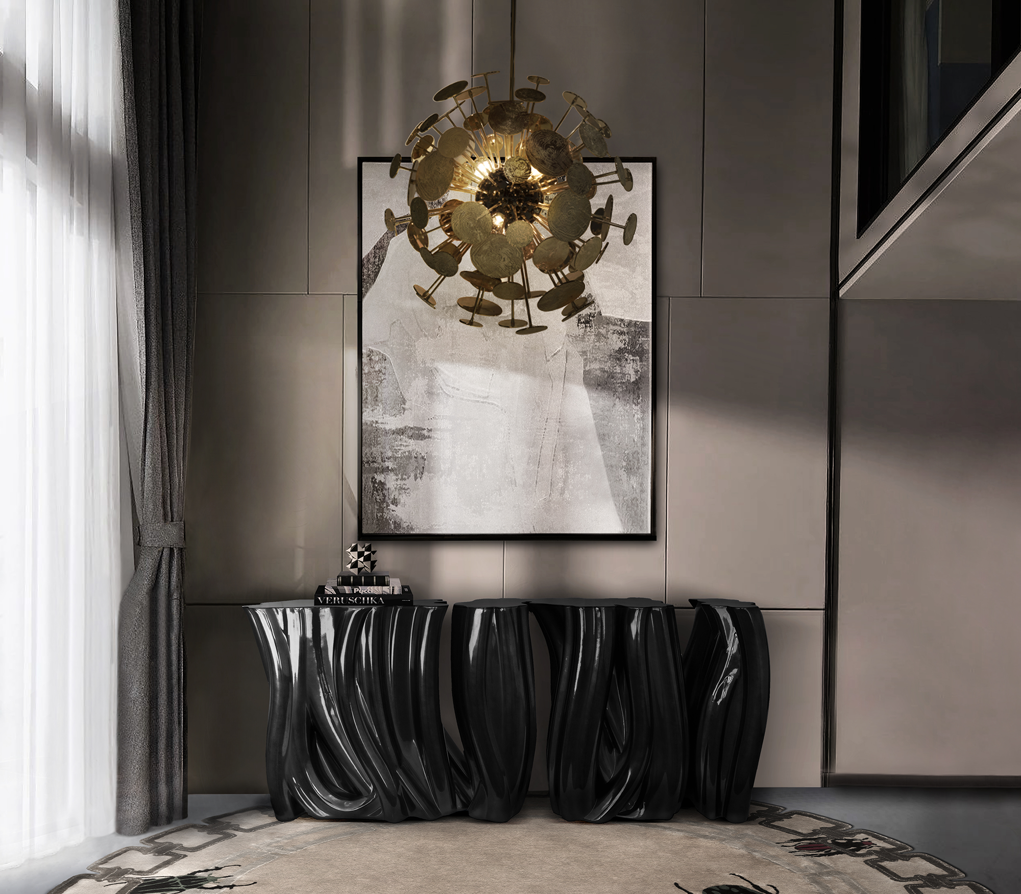 0-086 Подвесной светильник Newton Boca Do Lobo  - Вид №5