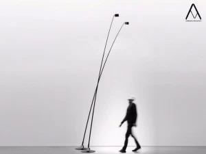 DAVIDE GROPPI Торшер регулируемый галогенный с диммером Sampei