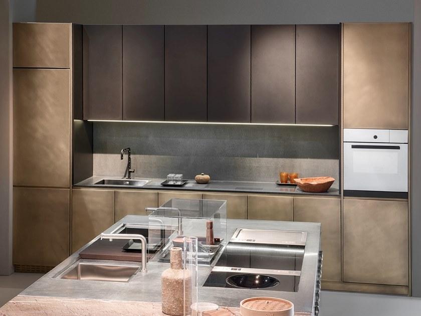 Xera by Arex Линейная кухня из нержавеющей стали со встроенными ручками sun-id-1378026 - Вид №2