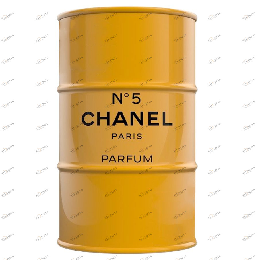Бочка металлическая декоративная Chanel №5 Yellow M STARBARREL  045310 Желтый 