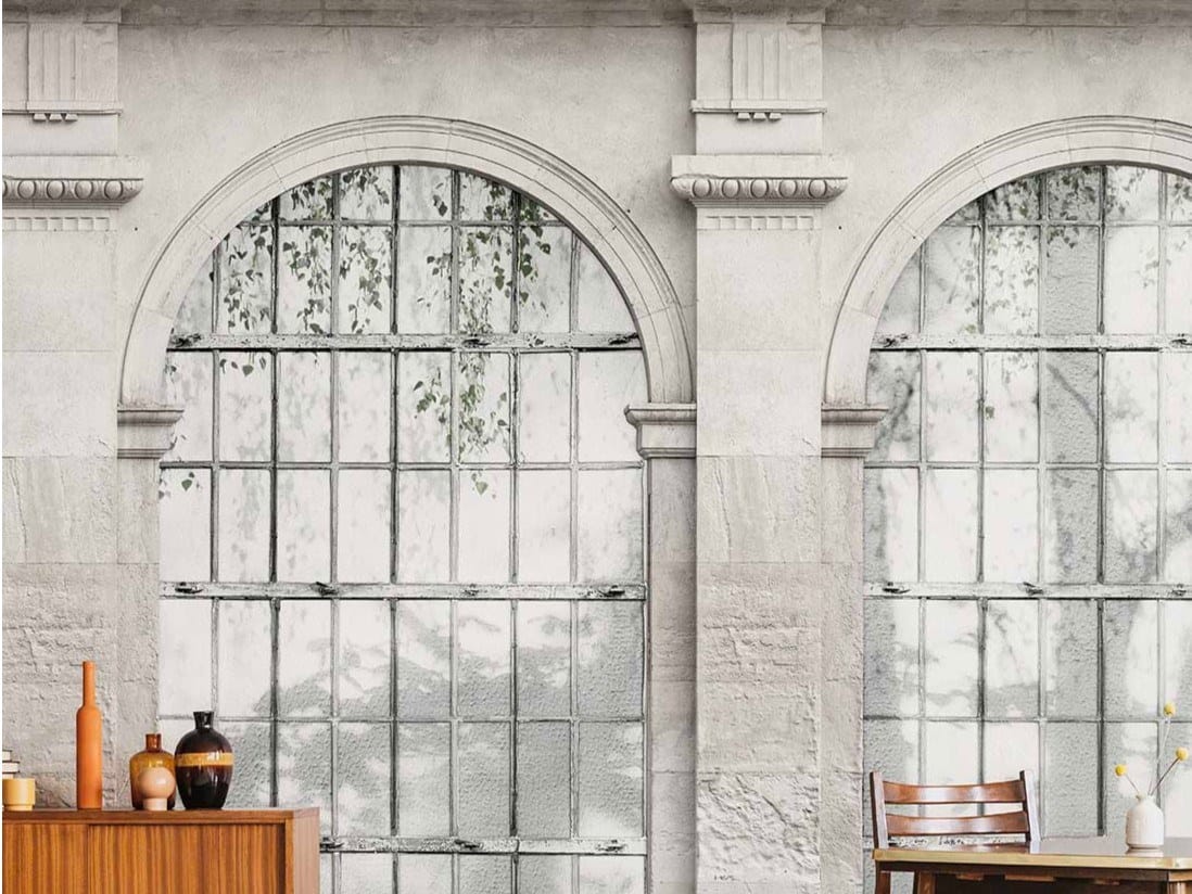 Классические обои, ПВХ бесплатно, экологически чистые, моющиеся WallPepper KRONOS ARCH-00094716