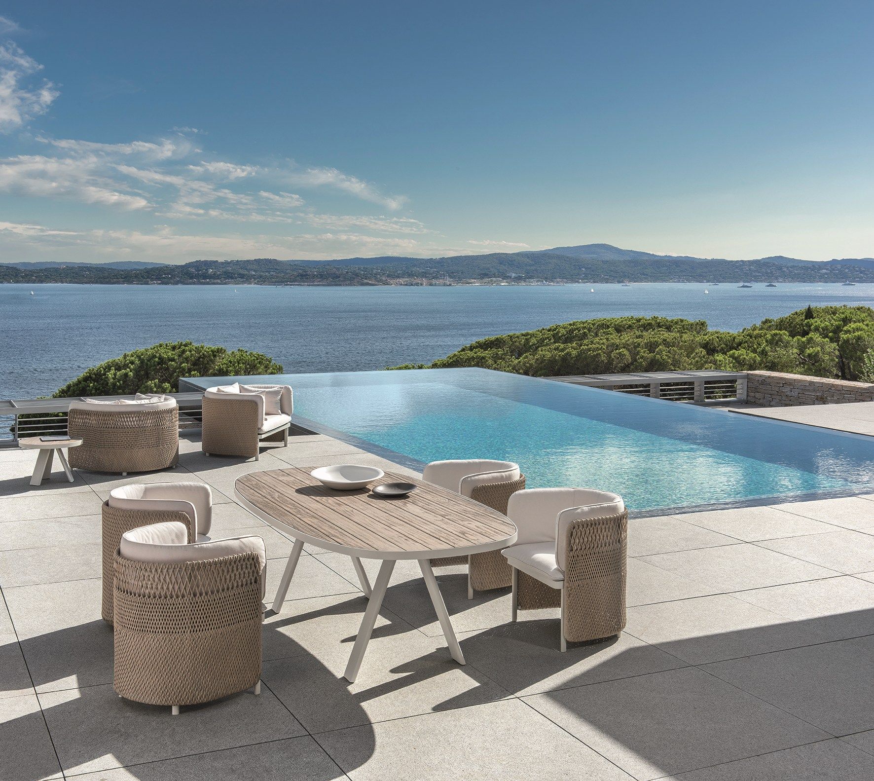 Мягкий садовый стул с подлокотниками Ethimo Esedra ARCH-00009450 - Вид №5