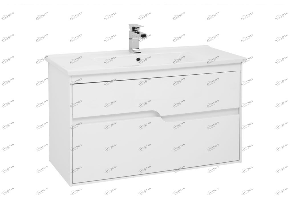 Тумба под раковину Aquanet Модена 100 белый sun-id-275389
