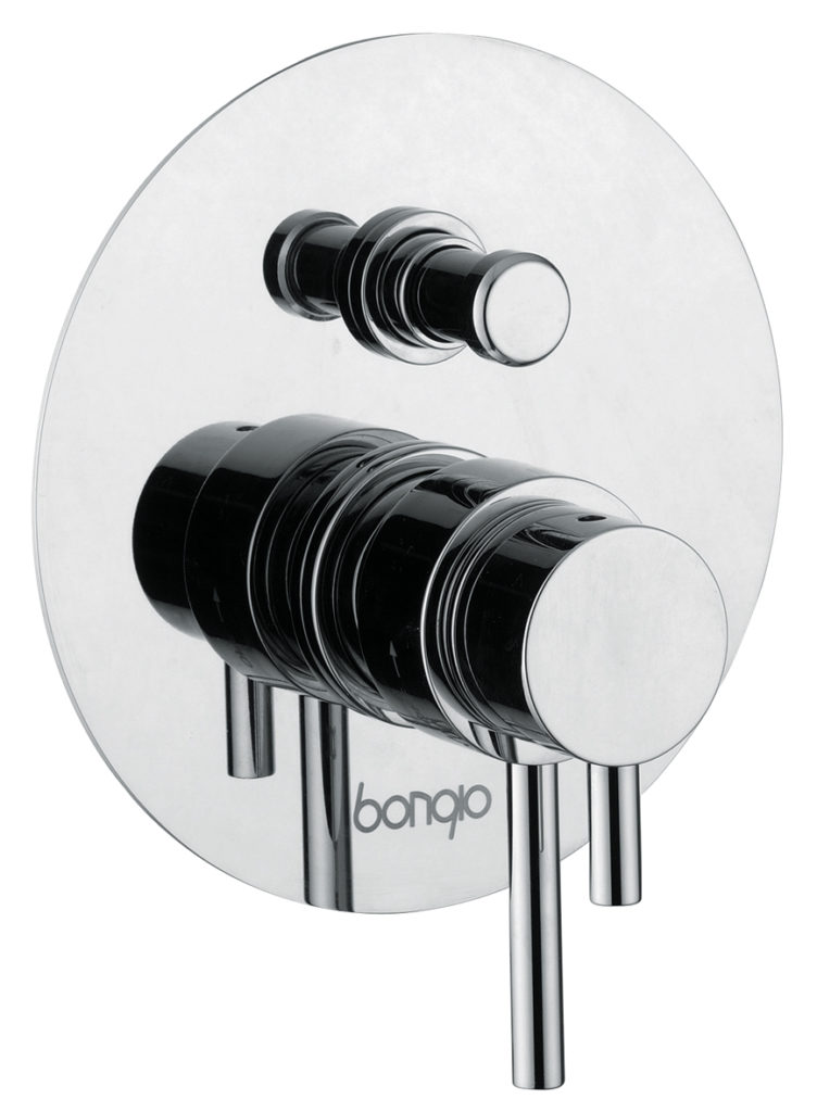68549 / PR Коаксиальный встроенный термостатический смеситель с автоматическим переключателем на 2 направления. Bongio On 68549/PR