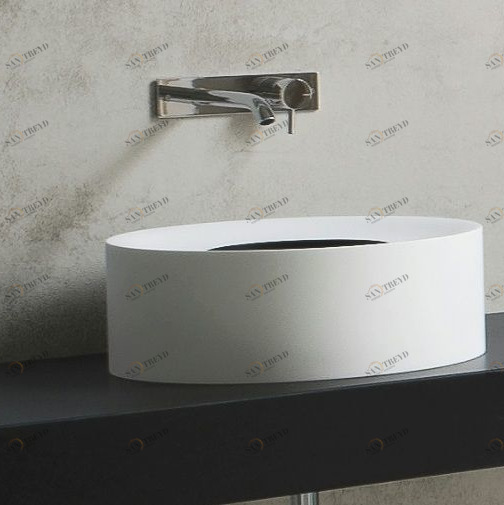 01HL1101 Накладная раковина на столешницу  овальная Arbi 