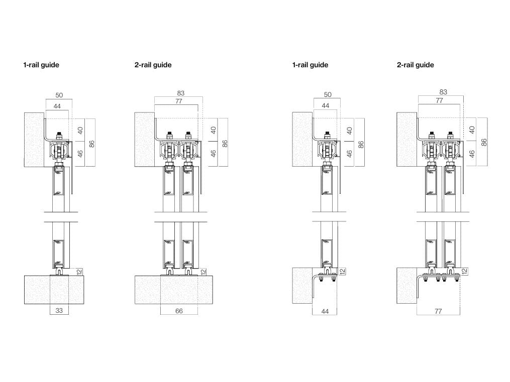 Алюминиевые раздвижные жалюзи с фиксированными ламелями Saxun ERIS ARCH-00029638 - Вид №7