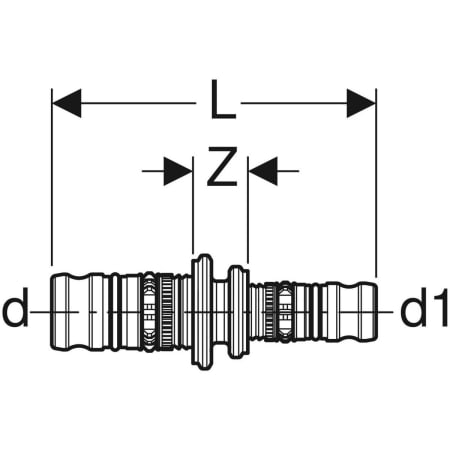613.650.00.5 Переход Geberit Mepla Geberit  - Вид №2
